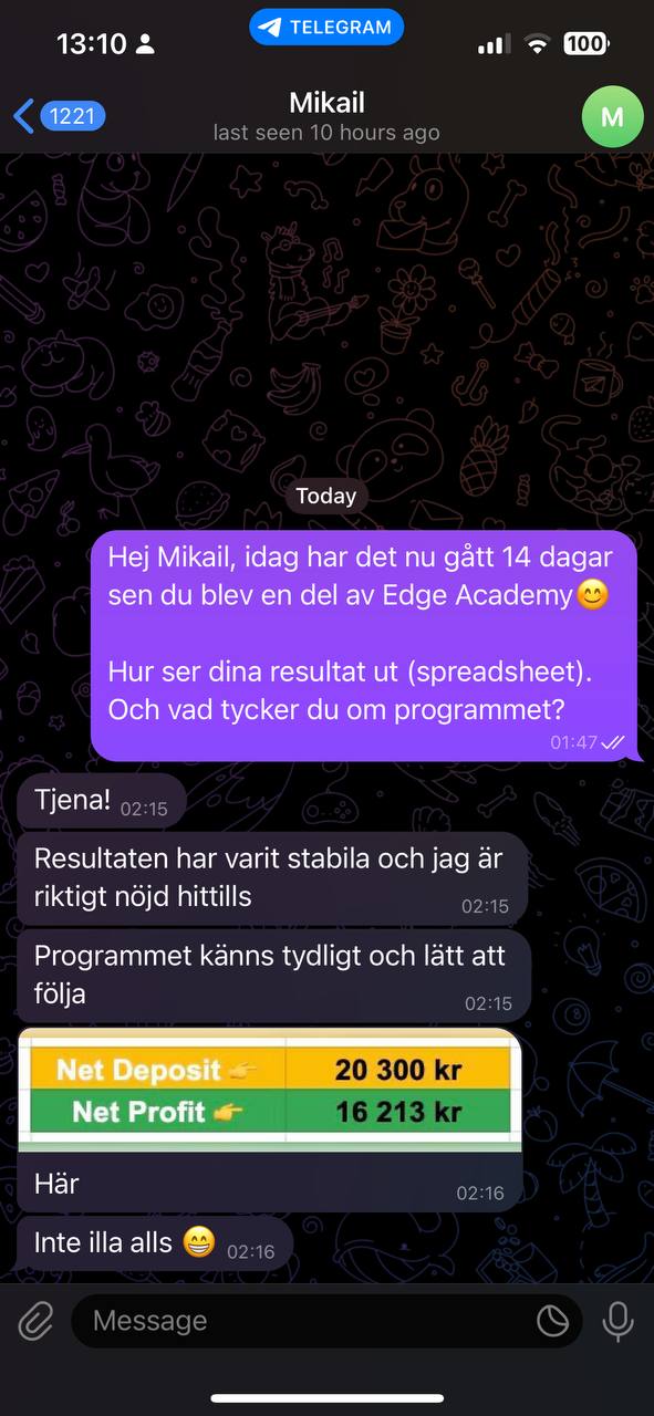 Mikail 14-dagars checkup skÀrmbild